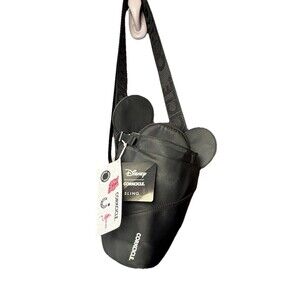 Disney x Corkcicle Disney100 Mickey Mouse Black Crossbody Water Bottle Sling Bag